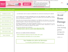 Tablet Screenshot of lettre-de-demission.net